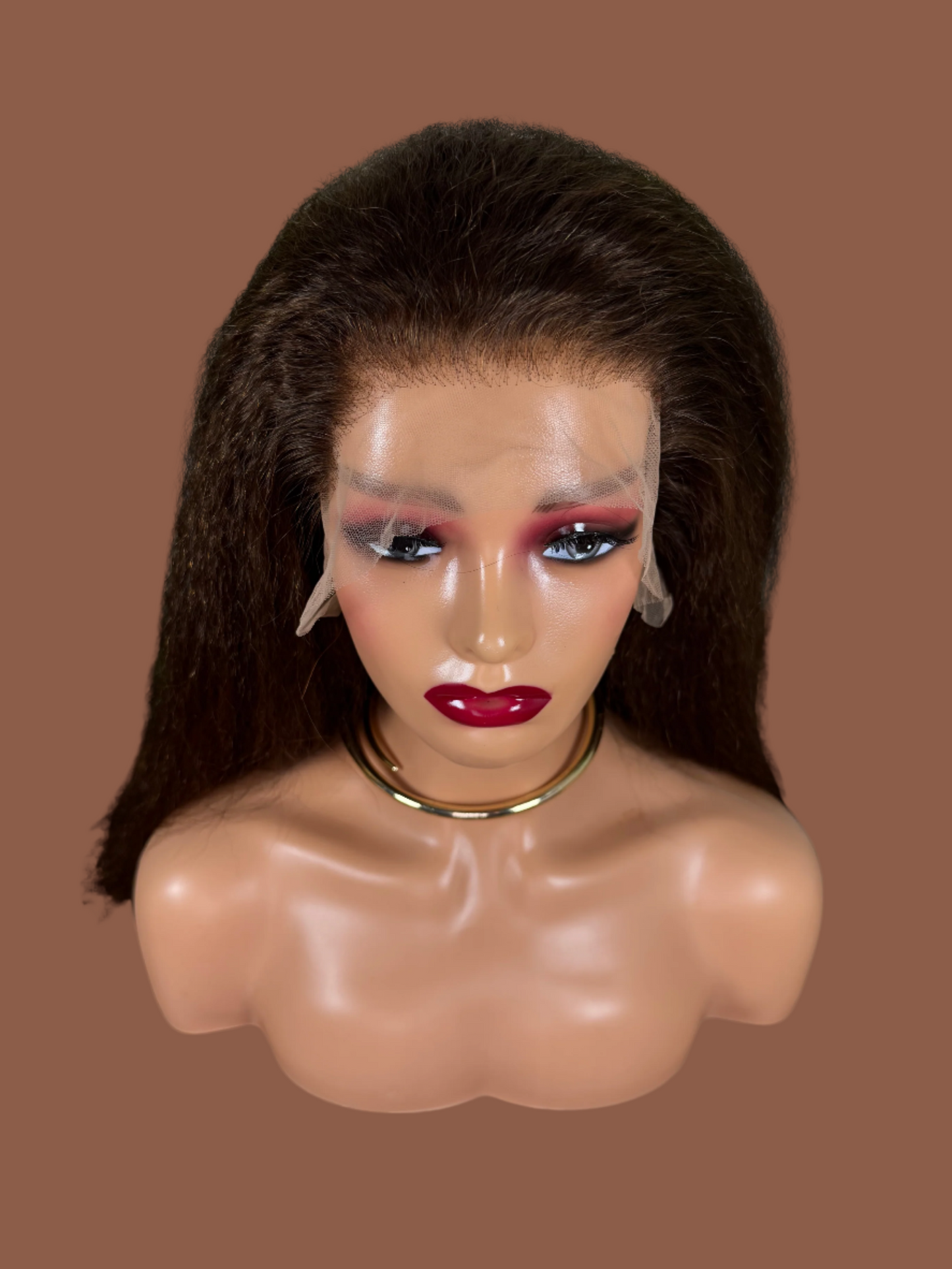 Kinky straight wig