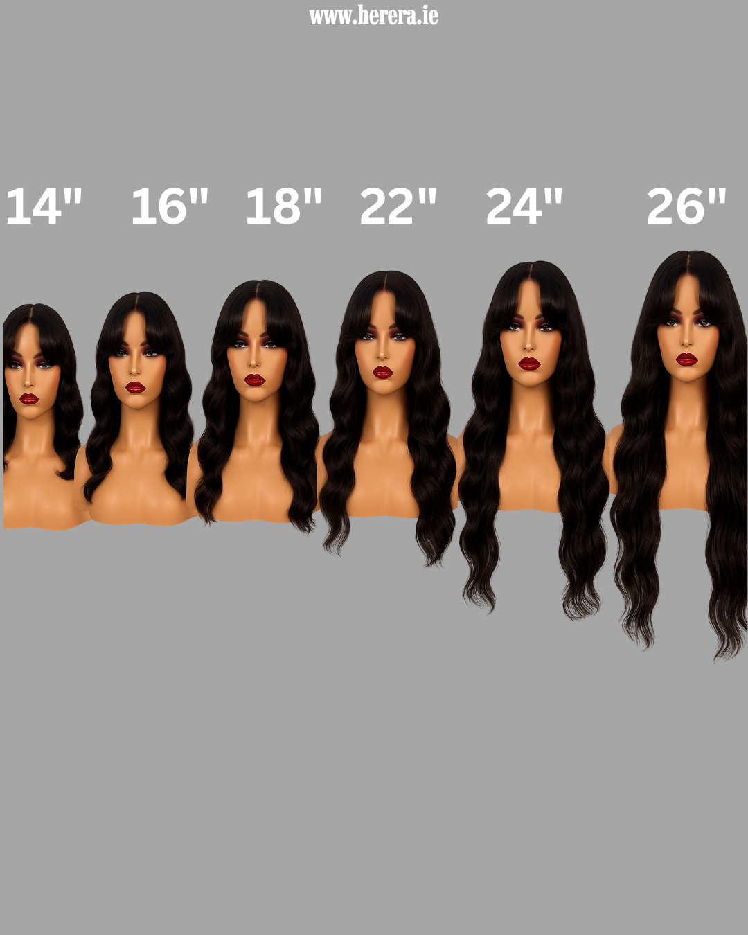 Curtain bang wavy wig