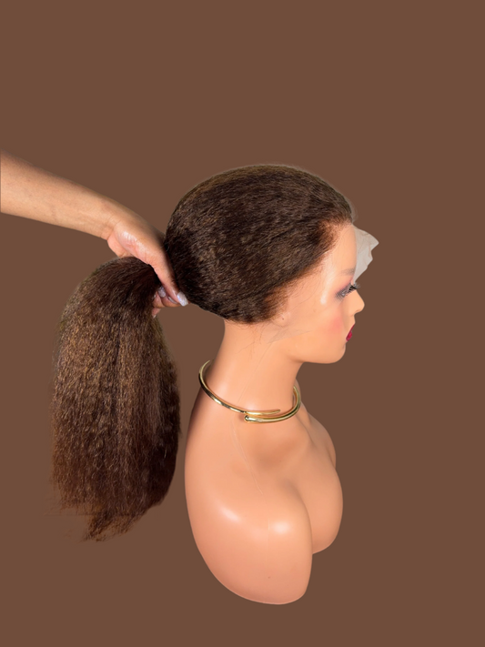 Kinky straight wig